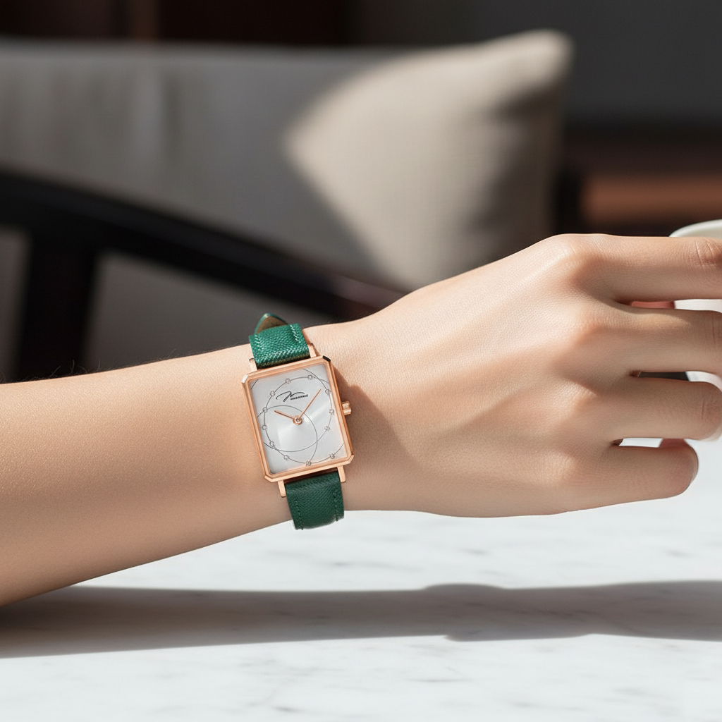 JONAS&VERUS watch on woman's wrist